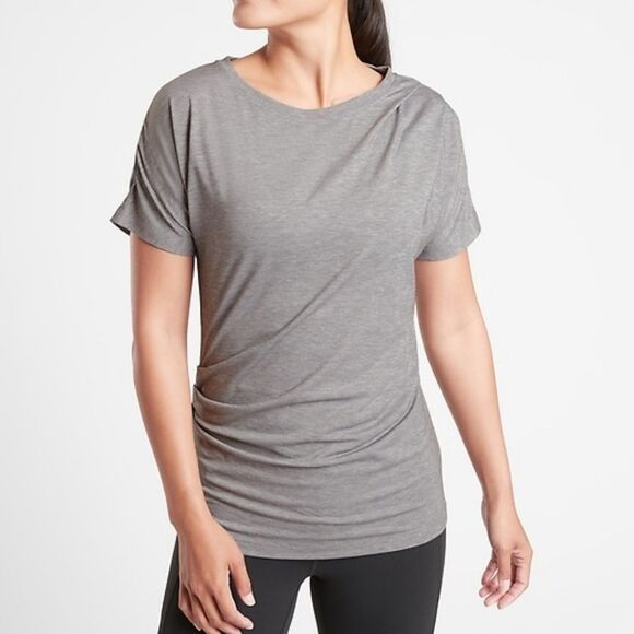 🐢 Athleta Essence Pleated Tee Size XS - Picture 3 of 11